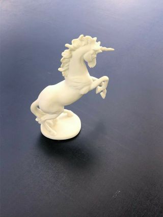 Fine Porcelain Vintage Unicorn Figurine By Albon,  Japan 7.  25 " High 3 " Base