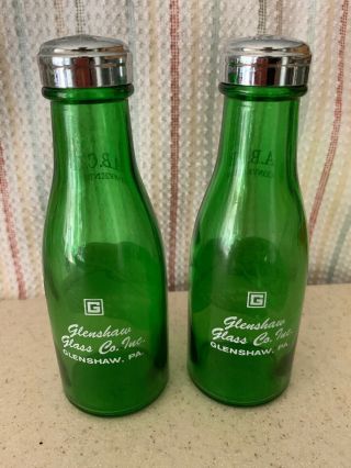 Vintage ABCB Convention 1962 Atlantic City Salt & Pepper Shaker Bottles Glenshaw 3
