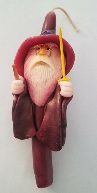 Wizard With Wand And Sword Tapered Candle