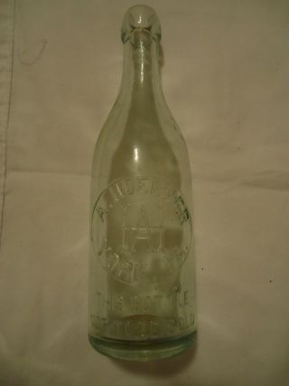 A Hoerner York Pa Soda Blob Top Bottle