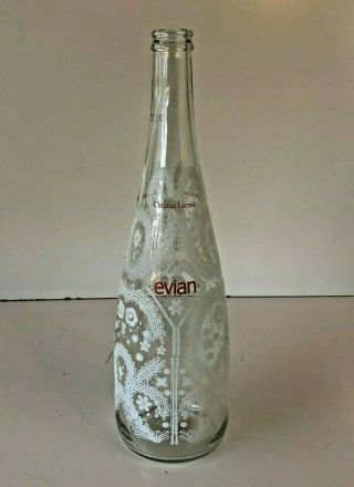 Evian Limited Edition Christian Lacroix Glass Snowflake Bottle
