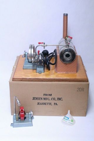 Fantastic Vintage Jensen Steam Engine Model 20r W/ Generator