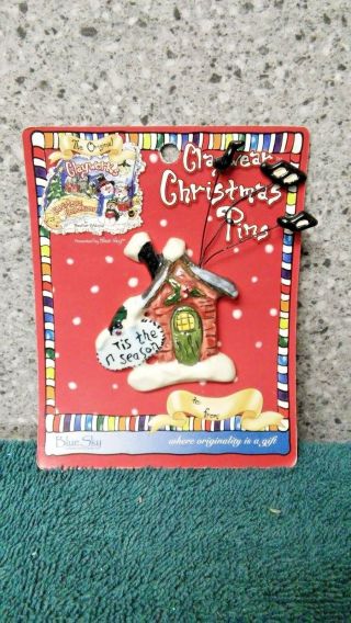 Tis The Season Claywear Christmas Pin By Heather Goldminc For Blue Sky Clayworks