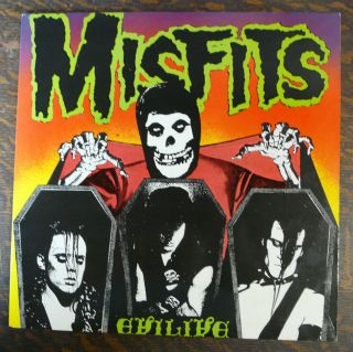 Misfits Evilive Vinyl Lp Plan 9/caroline Records 1987 Hardcore Horror Punk