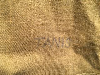 WWII US Army Mustard Wool Uniform Shirt,  Size 15 1/2/33 Named 2