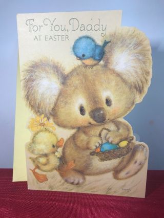 Mary Hamilton Greeting Card Koala Easter Daddy