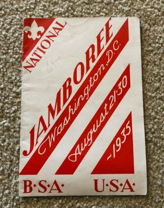 Vintage Boy Scouts B.  S.  A.  National Jamboree Washington D.  C.  1935 August 21 - 30