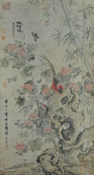 Gorgeous Hand Painted China Chinese Watercolor Scroll Painting Scholar Art