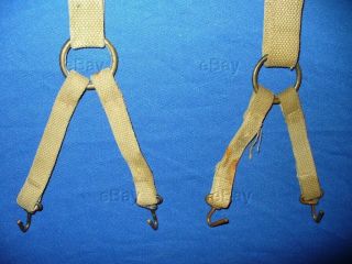Ww2 Usmc Suspenders Army Field Combat Ring M1936 M1941 Web Named Id Marine Corps