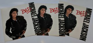 Michael Jackson Bad Promo Flat Poster Set Of 3 Posters Vintage 1987