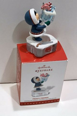 Hallmark Frosty Friends Ornament 2015 Christmas Ice Fishing Boxed 36