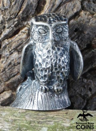 S.  Kirk & Son Solid Sterling Silver (. 925) Owl Decor Figurine Statue 3