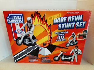 Ideal 2006 Evel Knievel Dare Devil Stunt Cycle Set 100 Complete X