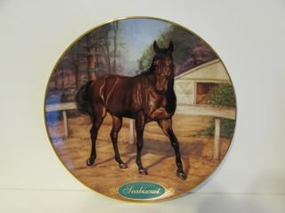 Danbury Legendary Racehorses Horse Plate Seabiscuit By Susie Morton A3973