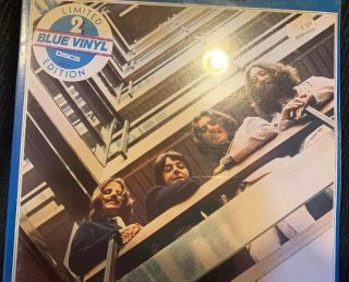 Beatles - Capitol Double Lp - The Beatles 1967 - 1970 - Blue Vinyl - Slightly Open