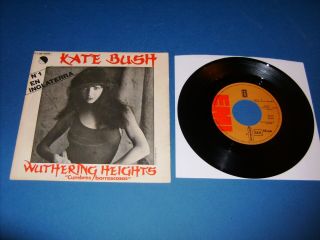 Kate Bush Wuthering Heights Emi Record Made In Spain 45 Rpm