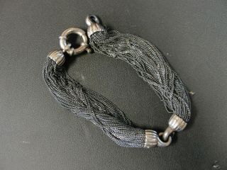Vintage Tiffany & Co Sterling Silver Italy Multi - Chain Multi Strand Bracelet 8 "