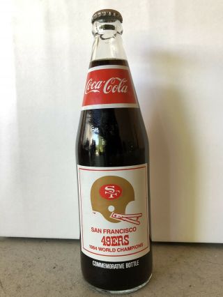 1984 San Francisco 49ers Bowl Xix Coca Cola Coke 7 - 11 Bottle