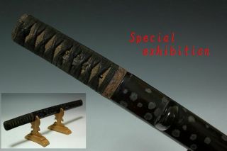 Japan Antique Edo Silver Tanto Koshirae Kabuto Samurai Sword Katana Yoroi Busho