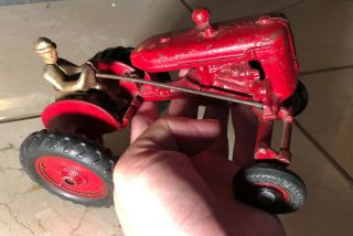 Large Vintage 1930’s Arcade Cast Iron Farmall A Culti Vision Toy Tractor