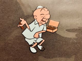 Mr Magoo W/ Cigars Production Animation Cel Inked From Safety Spin Upa 1953