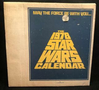 Star Wars 1978 Official Calendar Vintage Mail Order Carrie Fisher