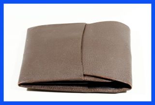 Chocolate Brown Leather Pen Case Pouch For 5 Large Fountain Pens & Pencils 149,