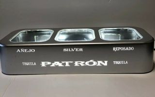 Patron 3 Tequila Bottle Glorifier Light Up Bar Back Display Pre - Owned