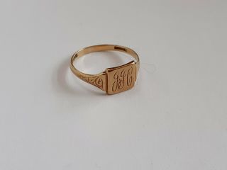 Vintage Hallmarked 18ct Gold Ring Size L