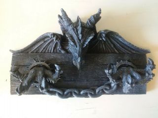 Gothic Medieval Dragon Wall Plaque