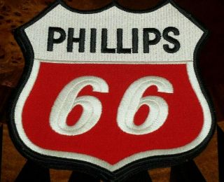 Vintage Phillips 66 Patch - 7 1/2 " (widest Point) Embroidered Patch - New/old