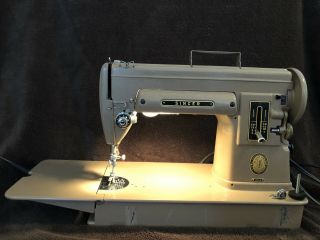Vintage Singer 301A Long Bed Sewing Machine With Foot Pedal And Case 2