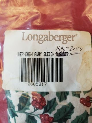 Longaberger Dash Away Basket Liner.  RARE 2