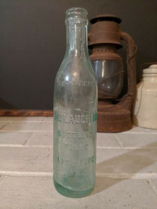 Mclaughlin Bottling Lynchburg Va Bottle Soda.  Vintage