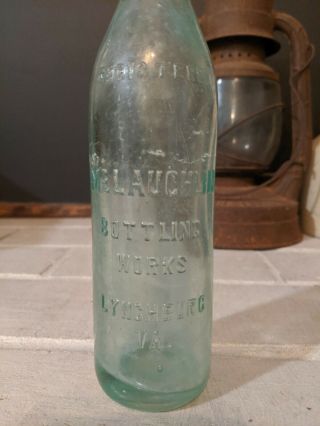 McLaughlin Bottling Lynchburg VA Bottle soda.  Vintage 2