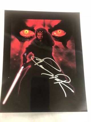 Darth Maul - Ray Park Autograph 8x10 Official Color Photo Star Wars Episode 1