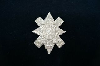 Ww2 British The Royal Highlanders,  Black Watch Cap Badge