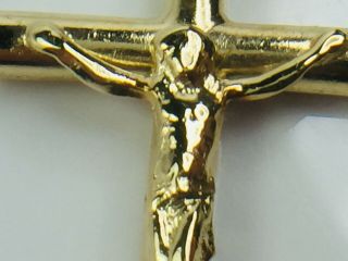 Symbol Of Love 18k Yellow Gold Christ On The Cross Pendant.  1.  9gm.