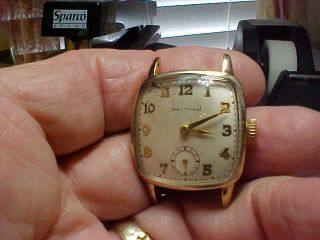 Vintage Mans Waltham 6/0 C 17j 14kt Gold Filled Wristwatch Case