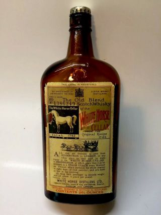 “white Horse Cellar” Old Scotch Whiskey Bottle