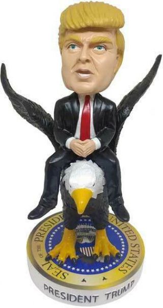 President Donald Trump Riding Bald Eagle Bobblehead Kollectico