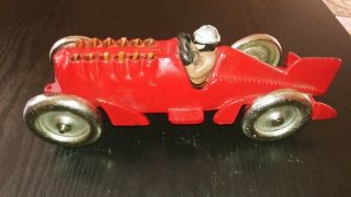 Vintage Cast Iron Hubley Race Car
