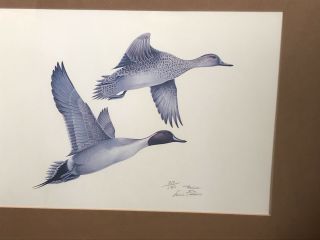 Louis Frisino Flying Ducks Print Signed And Numbered 310/500 Framed 3