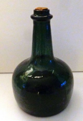 Victorian Glass Onion Wine Bottle