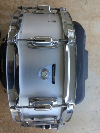Vintage Ludwig Standard 14 Inch Snare Drum W/ Muffler And Ludwig Case.