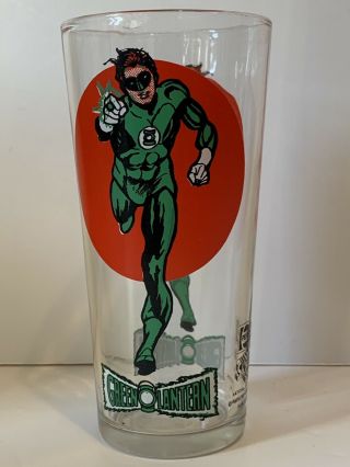 Vintage Dc Green Lantern Pepsi Drinking Glass 1976 Hero Series
