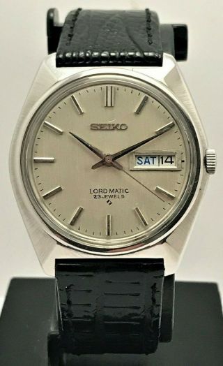 Vintage 1968 Seiko 5606 - 7000 Lordmatic Runs Usa Seller