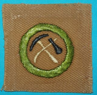 Pioneering Type A - Aa3 Square Merit Badge - - Boy Scouts - 9273