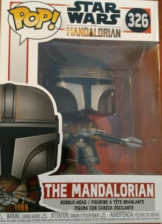 Funko Pop Star Wars 326 The Mandalorian - The Mandolorian Vinyl Figure -