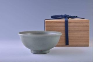 Chinese Ming Dynasty Longquan Celadon Bowl / W 16.  5[cm] Pot Plate Qing Song Dish